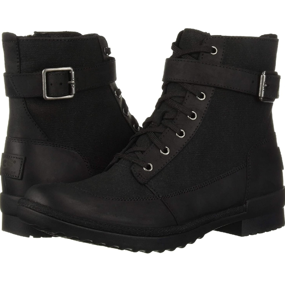 SOLD***UGG tulane black boot with sherpa linning